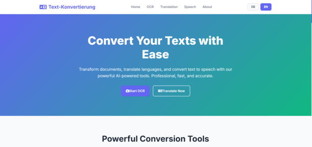 Text-Konvertierung